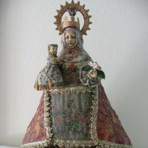 Department 56 Madonna & Child Mary Baby Jesus XL Statue Rare Neapolitan Figurine